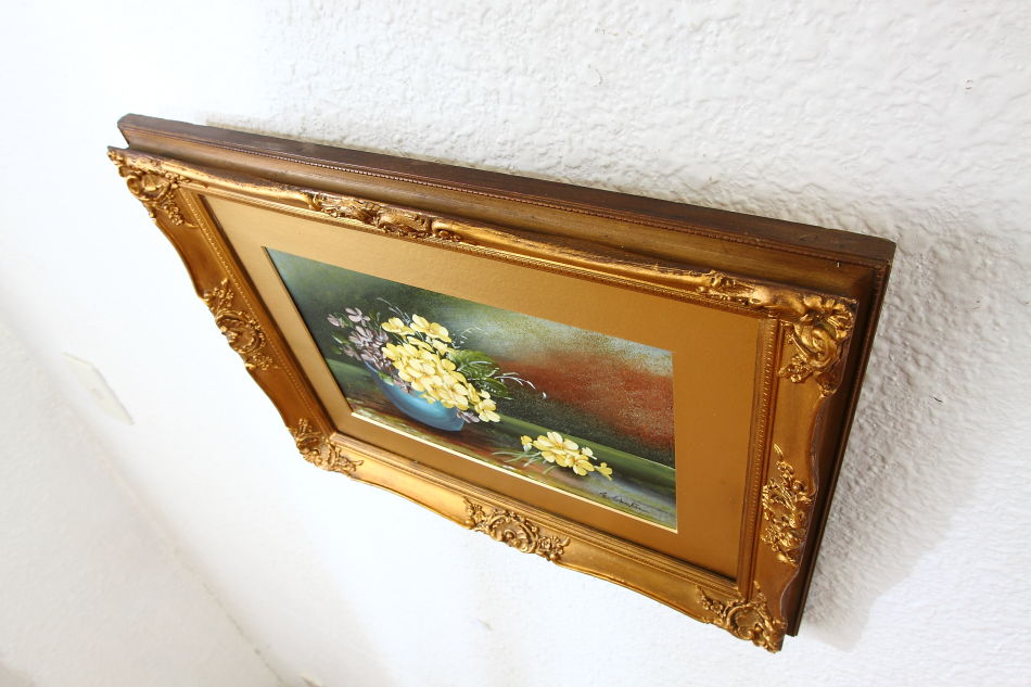 Flowers in a Vase / Oil Painting 
