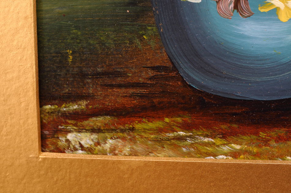 Flowers in a Vase / Oil Painting 