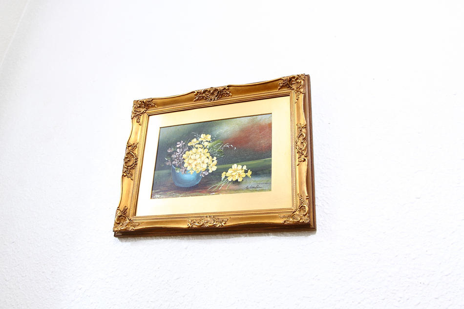 Flowers in a Vase / Oil Painting 