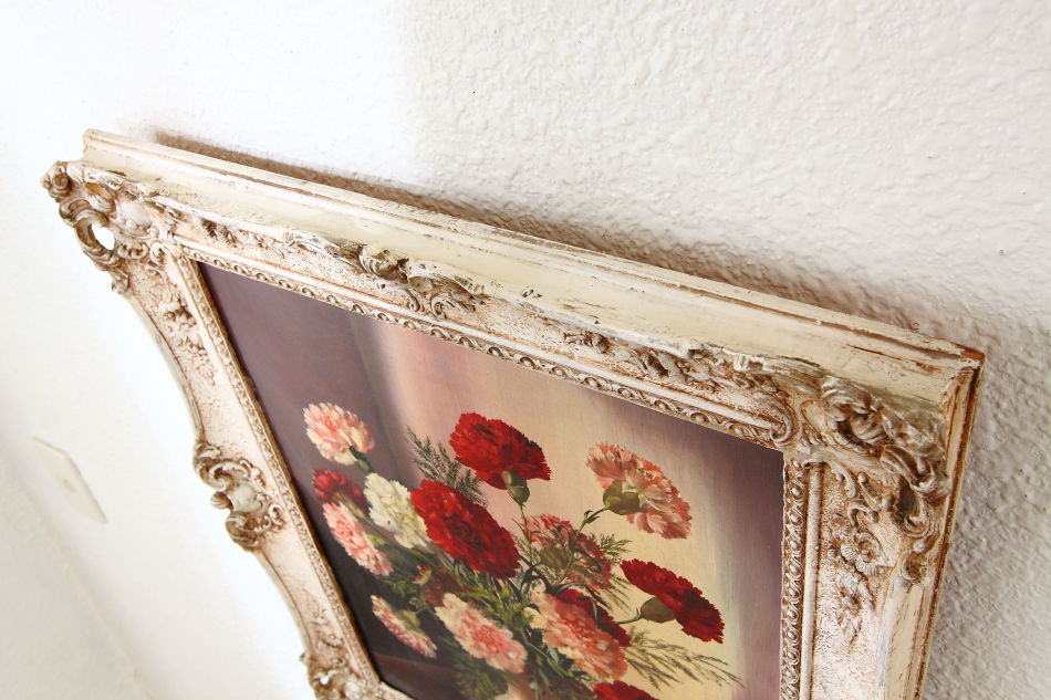 Carnations in a Vase / oil painting