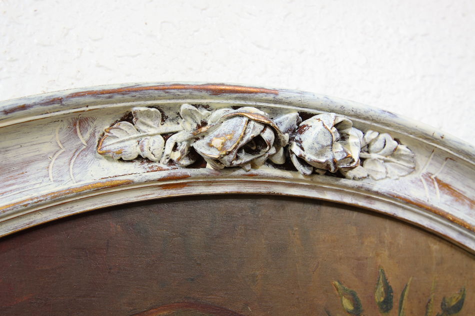 BASKET FLOWERS / oil painting
