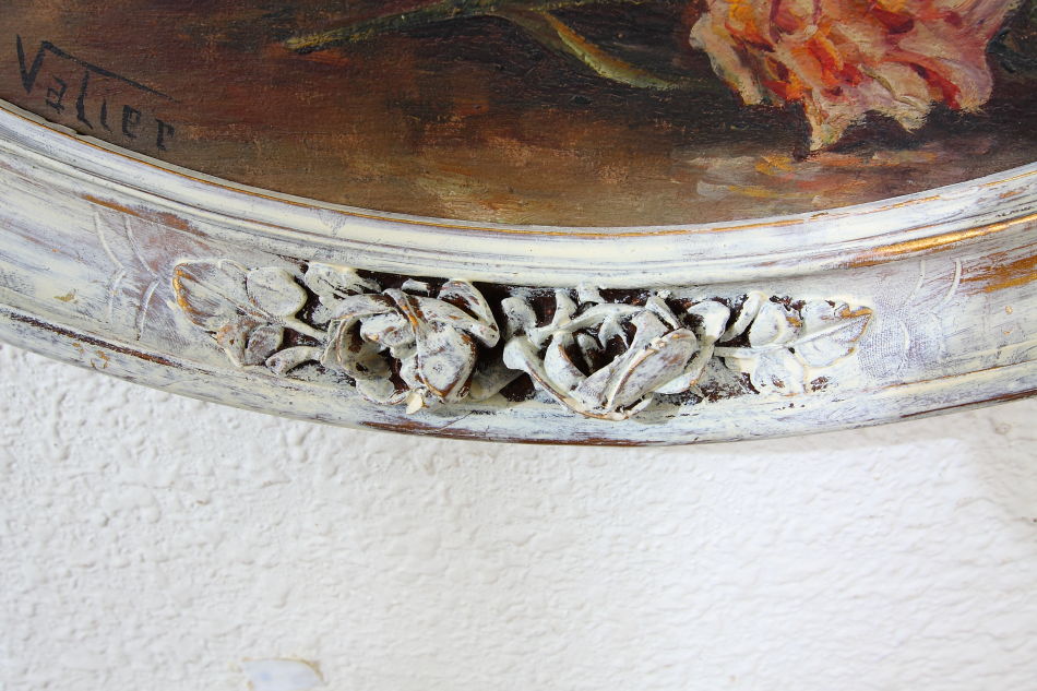 BASKET FLOWERS / oil painting