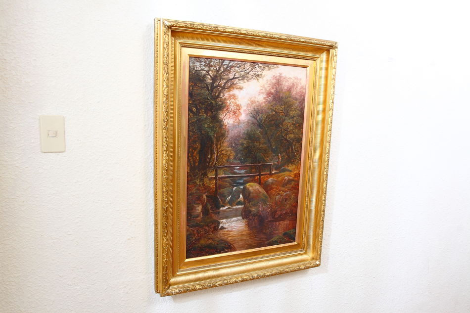 On The Burbage Brook With A Bridge / oil painting