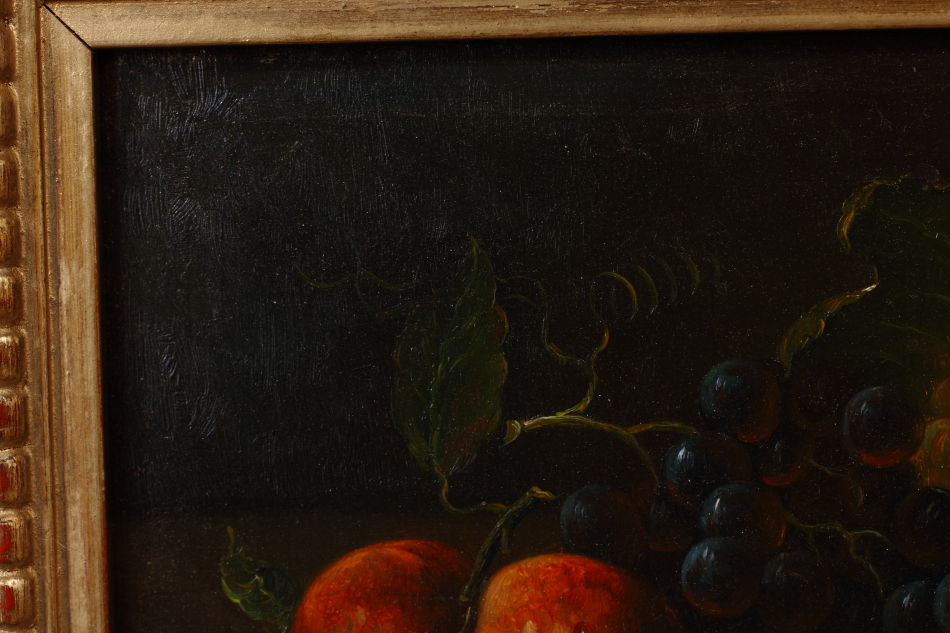 Fruit on a Ledge / Oil Painting 