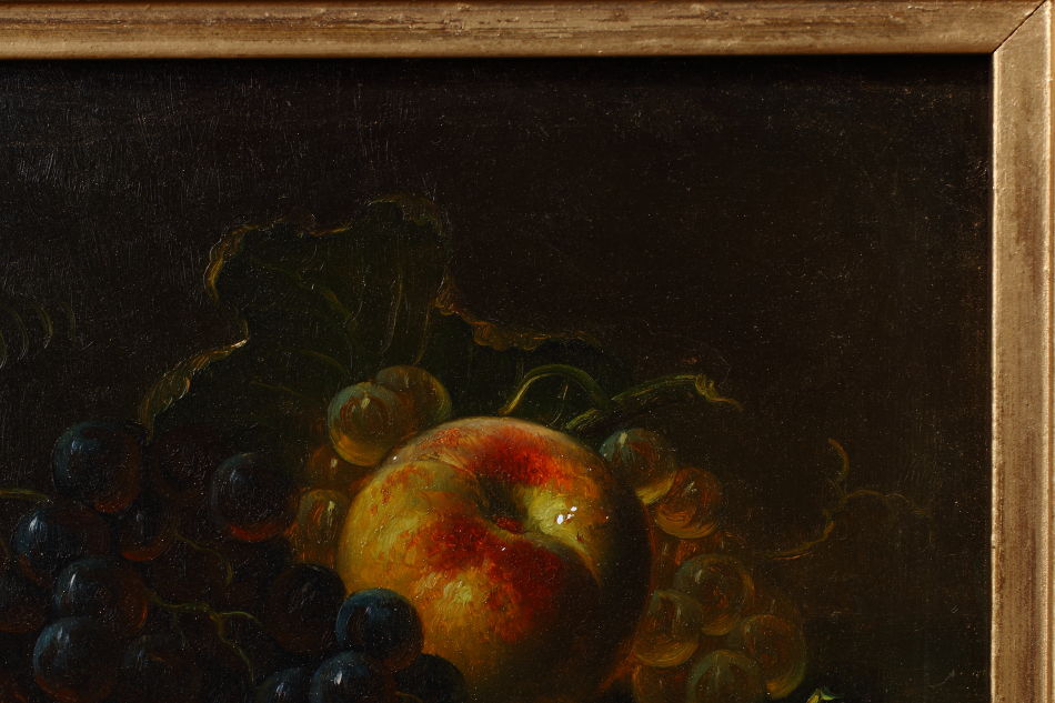 Fruit on a Ledge / Oil Painting 
