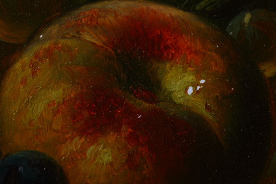 Fruit on a Ledge / Oil Painting 