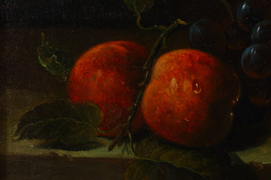 Fruit on a Ledge / Oil Painting 