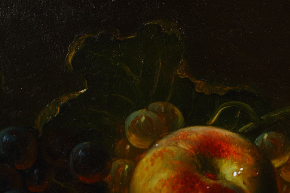 Fruit on a Ledge / Oil Painting 