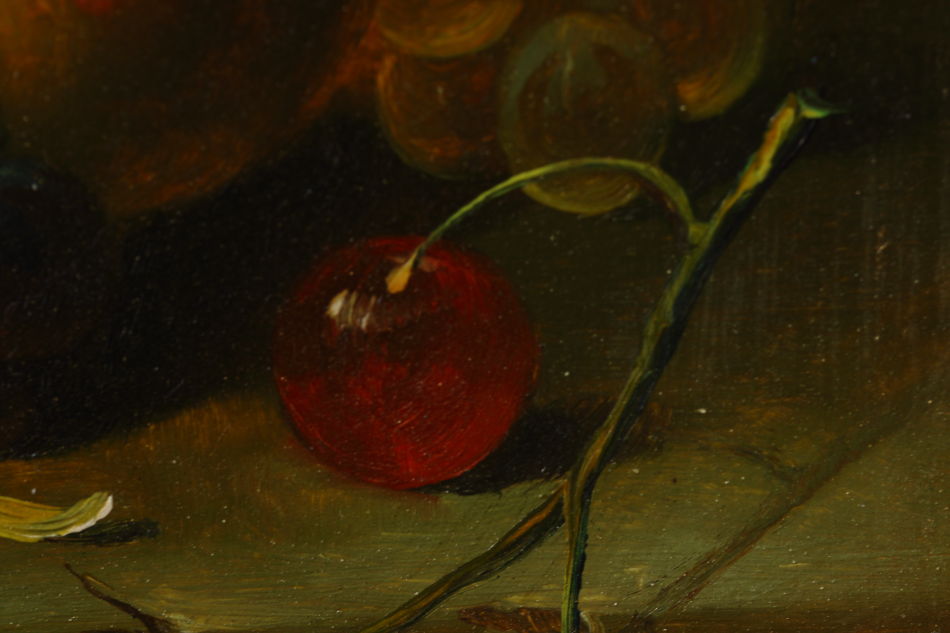Fruit on a Ledge / Oil Painting 