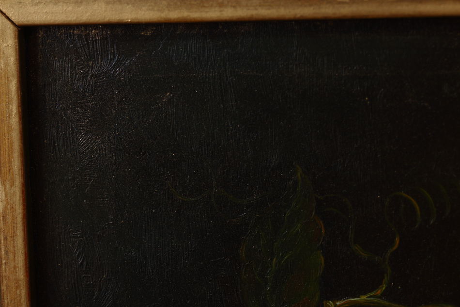 Fruit on a Ledge / Oil Painting 