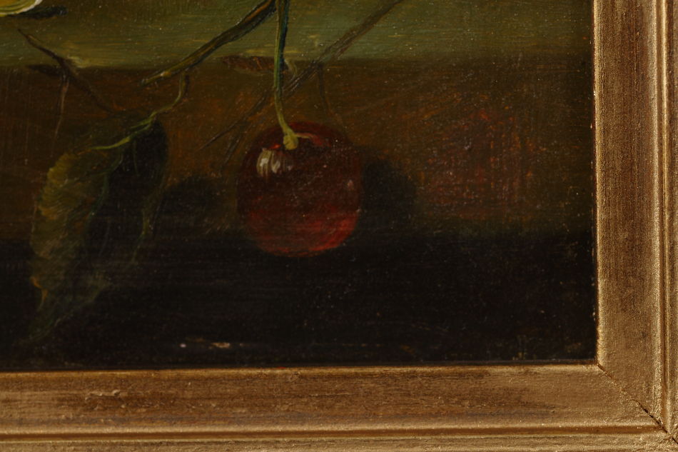 Fruit on a Ledge / Oil Painting 