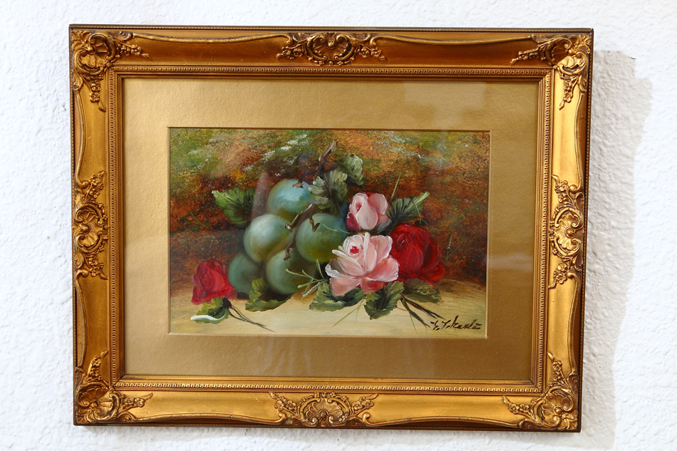 Fruits and flowers  / Oil Painting 