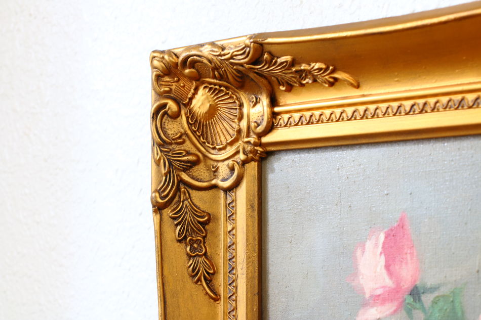 Still Life with pink Roses / oil painting