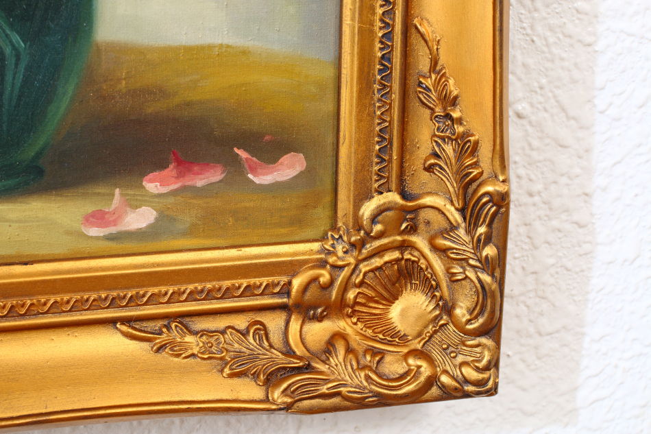 Still Life with pink Roses / oil painting