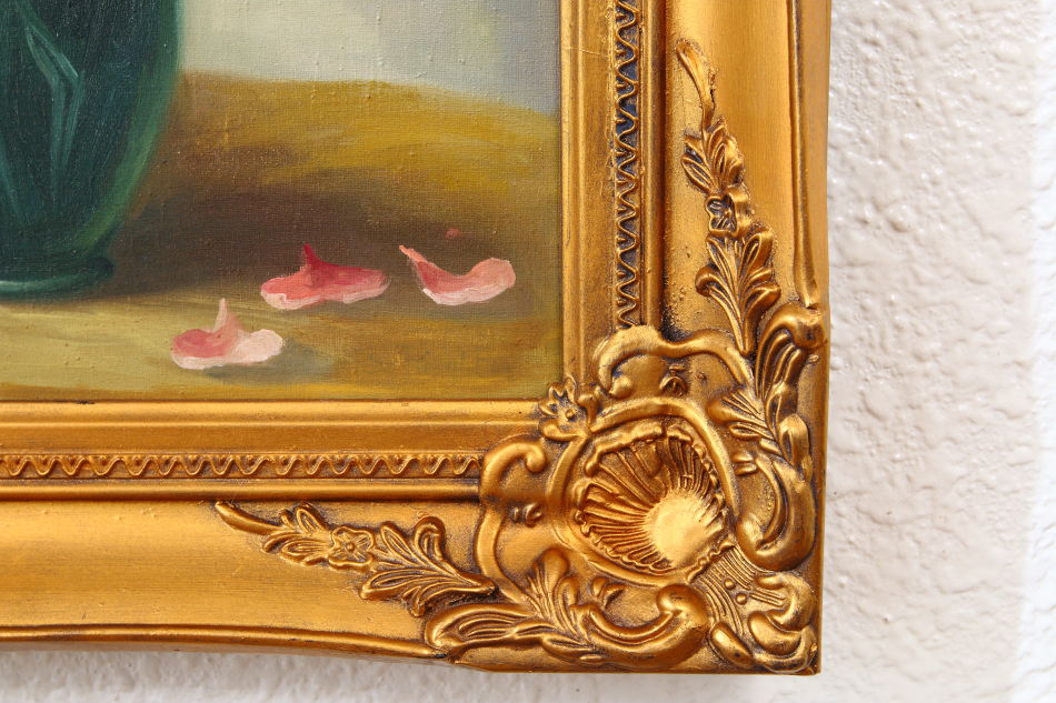 Still Life with pink Roses / oil painting