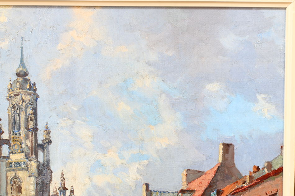Market Day at MIDDELBURG / oil painting