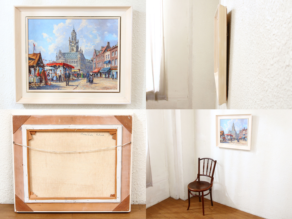 Market Day at MIDDELBURG / oil painting