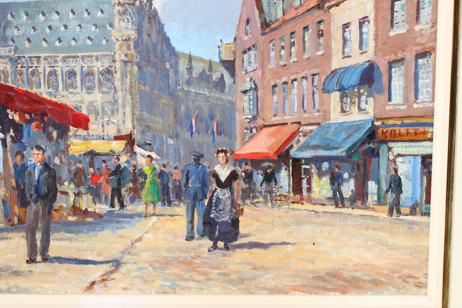Market Day at MIDDELBURG / oil painting