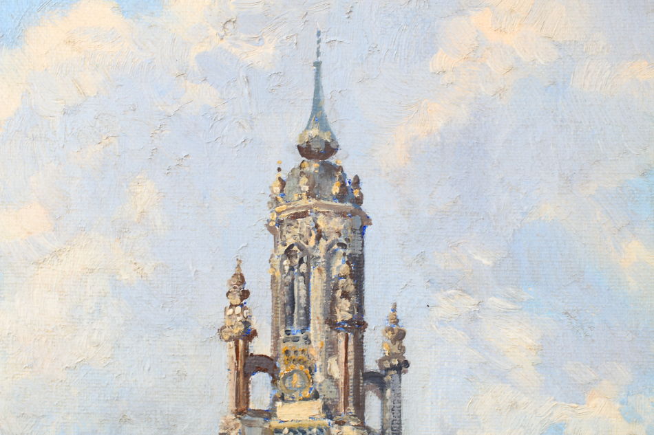 Market Day at MIDDELBURG / oil painting