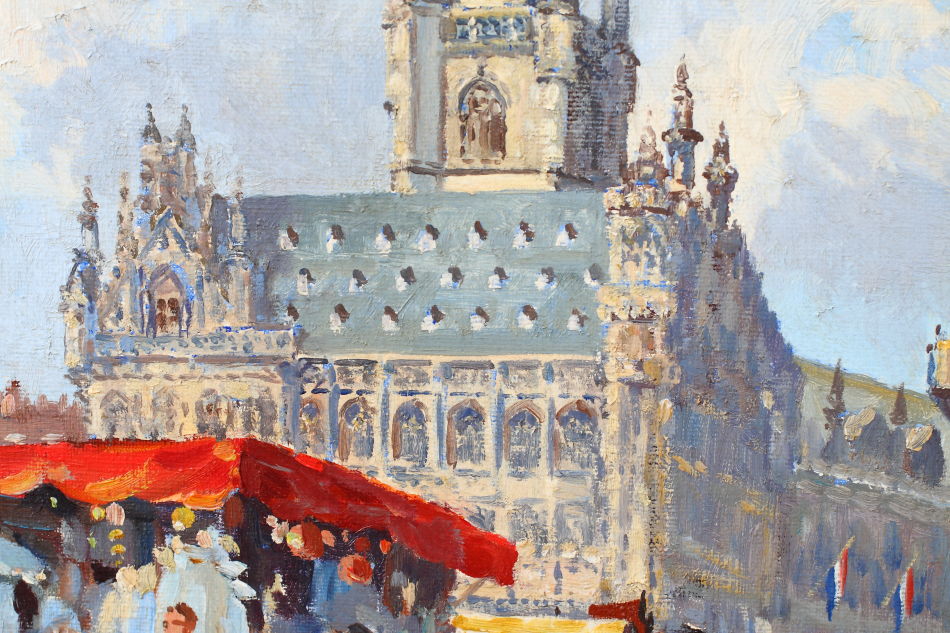 Market Day at MIDDELBURG / oil painting
