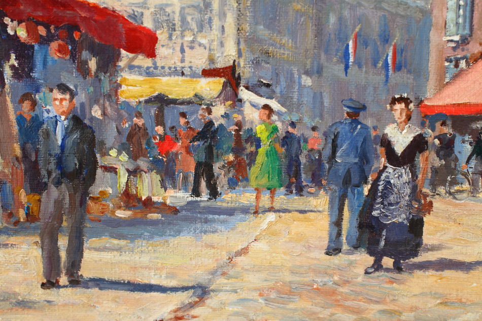 Market Day at MIDDELBURG / oil painting