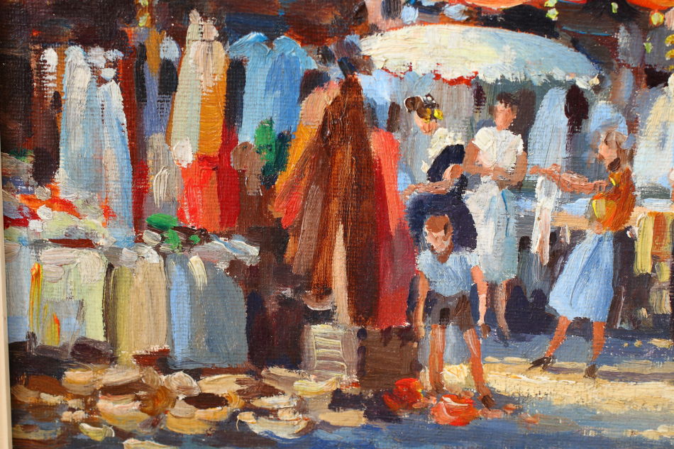 Market Day at MIDDELBURG / oil painting