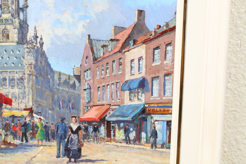 Market Day at MIDDELBURG / oil painting