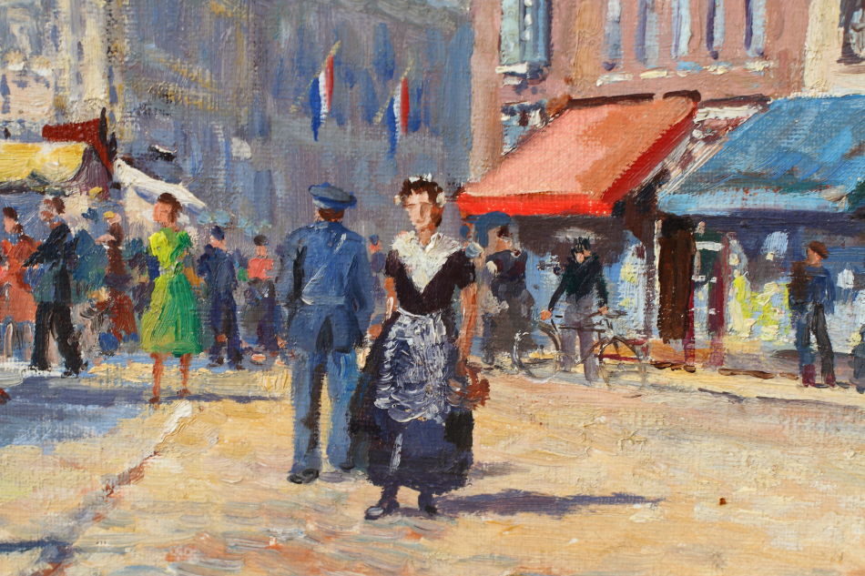 Market Day at MIDDELBURG / oil painting