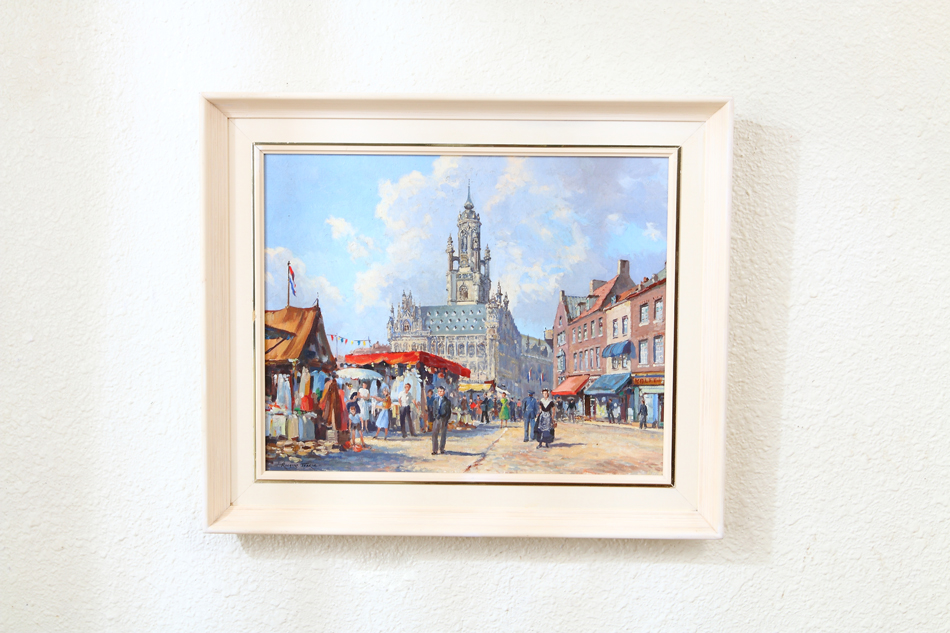 Market Day at MIDDELBURG / oil painting