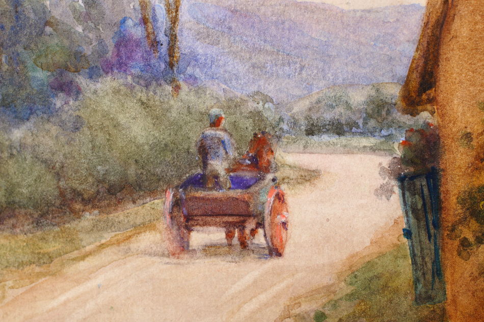 Near Laxey the Isle of Man / Water Colour 
