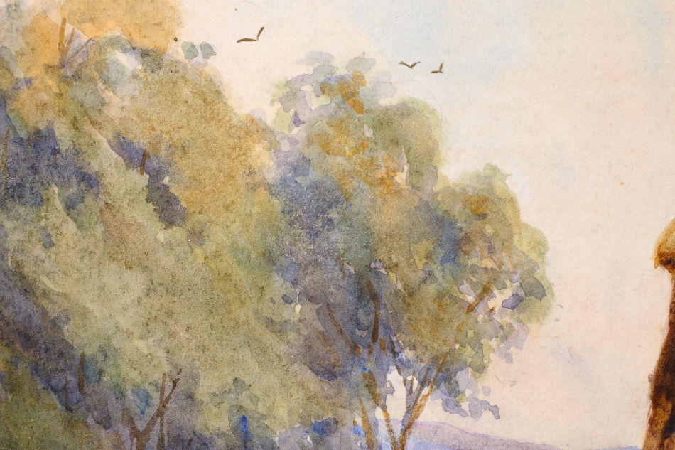 Near Laxey the Isle of Man / Water Colour 