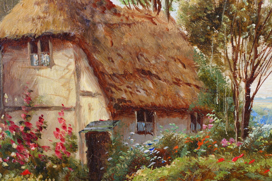 Rural Cottage near Sevenoaks in Kent/ oil painting