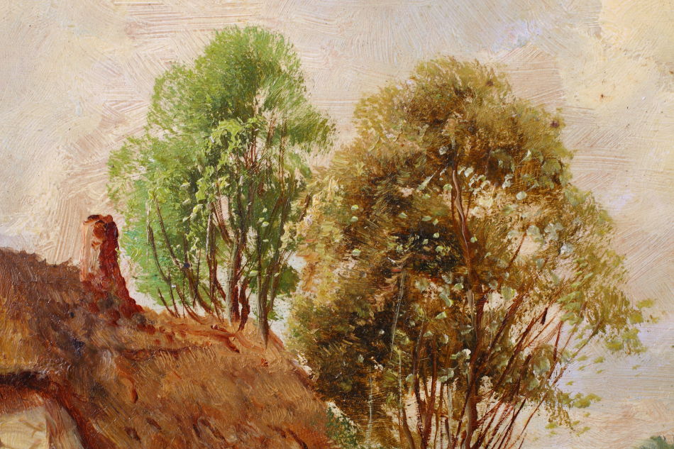 Rural Cottage near Sevenoaks in Kent/ oil painting