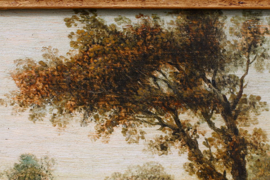 Landscape with figures/ oil painting