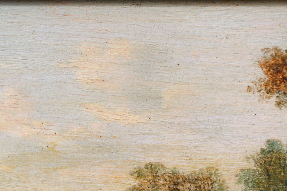 Landscape with figures/ oil painting