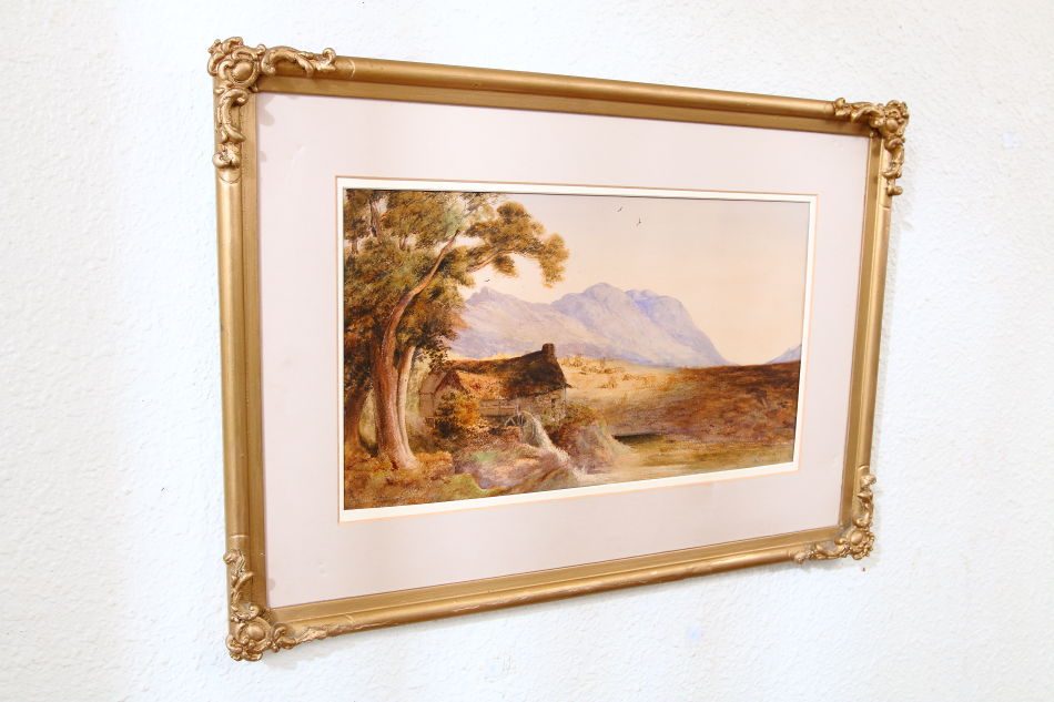 Ben Nevis in Scottish highlands / Water Colour 