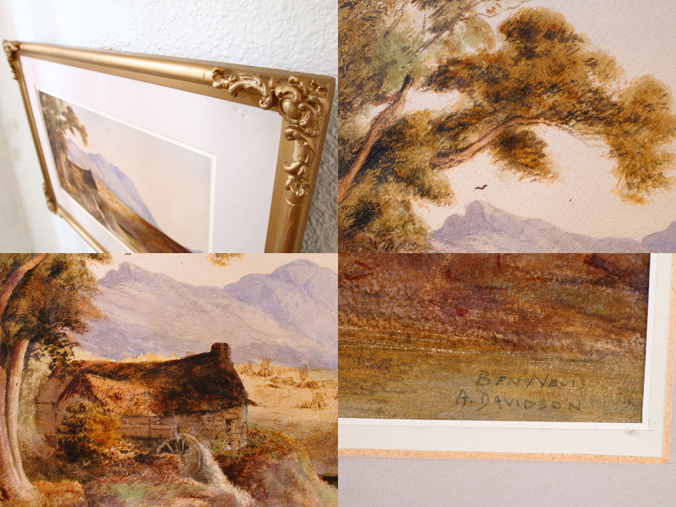 Ben Nevis in Scottish highlands / Water Colour 