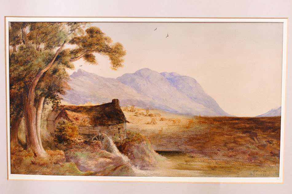 Ben Nevis in Scottish highlands / Water Colour 