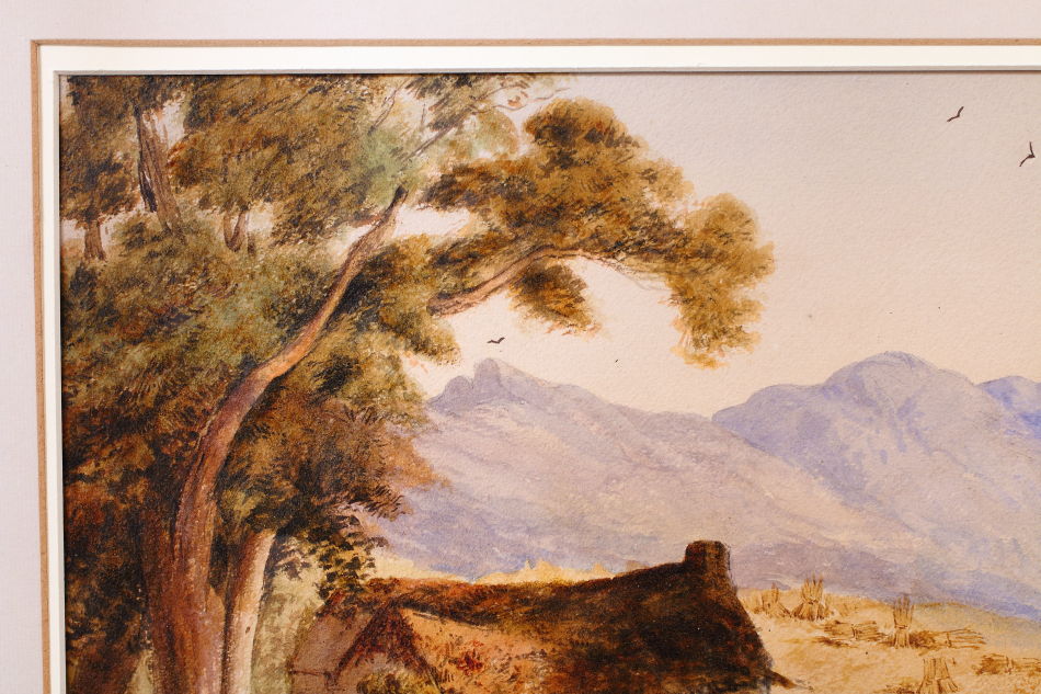 Ben Nevis in Scottish highlands / Water Colour 