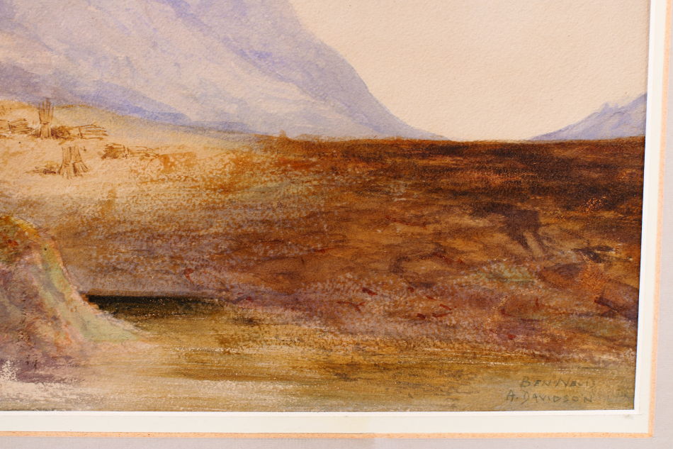 Ben Nevis in Scottish highlands / Water Colour 
