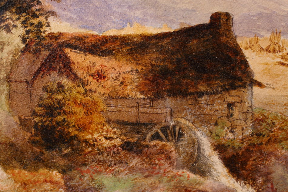 Ben Nevis in Scottish highlands / Water Colour 