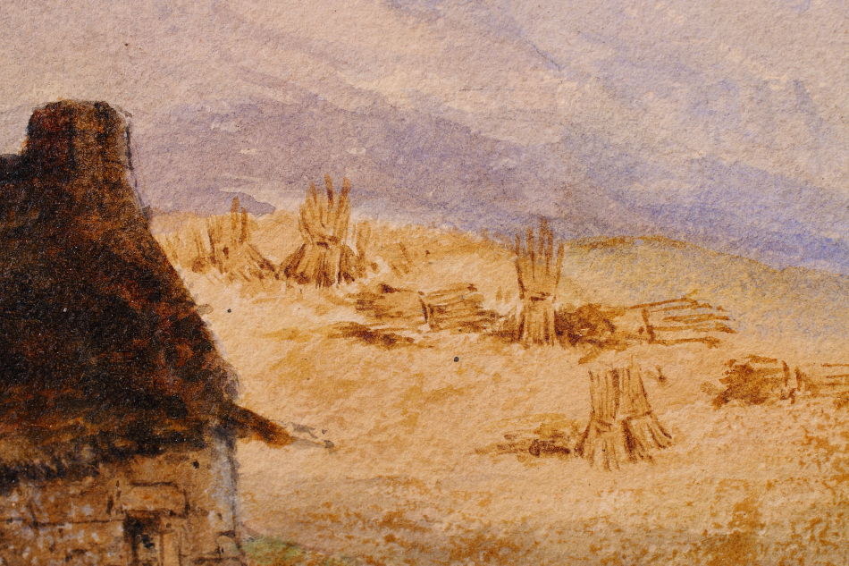 Ben Nevis in Scottish highlands / Water Colour 