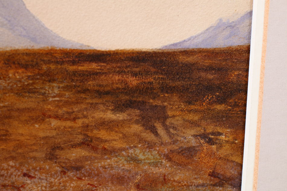Ben Nevis in Scottish highlands / Water Colour 