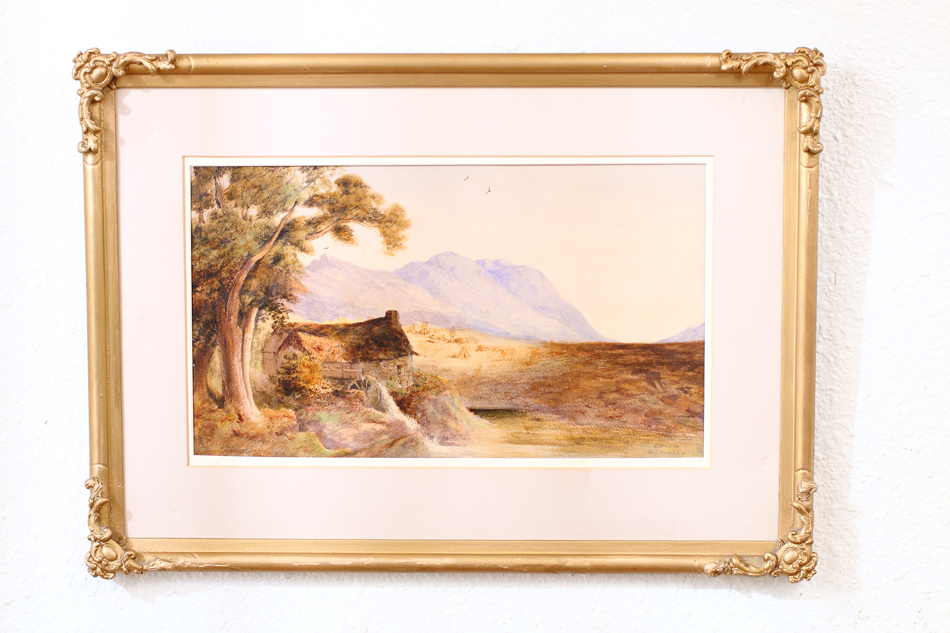 Ben Nevis in Scottish highlands / Water Colour 