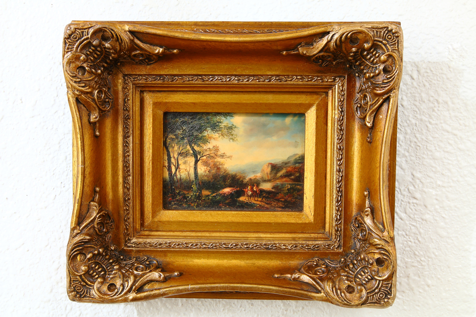 Highland Landscape with Figures / Art Print