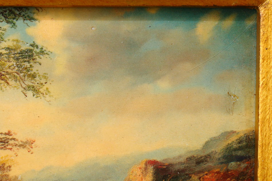 Highland Landscape with Figures / Art Print