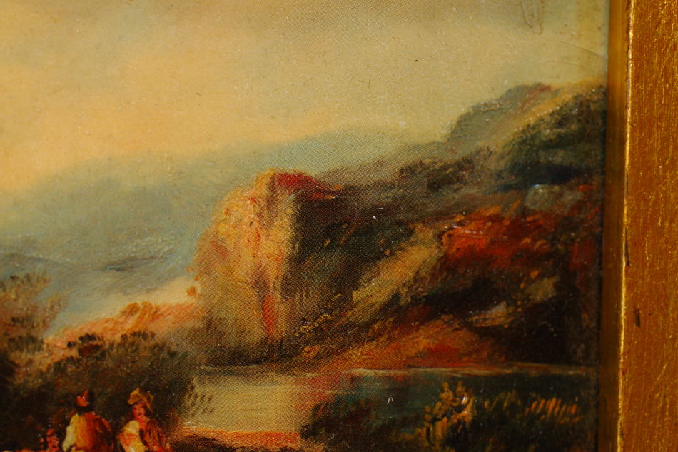 Highland Landscape with Figures / Art Print