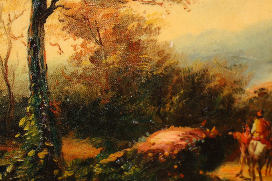 Highland Landscape with Figures / Art Print