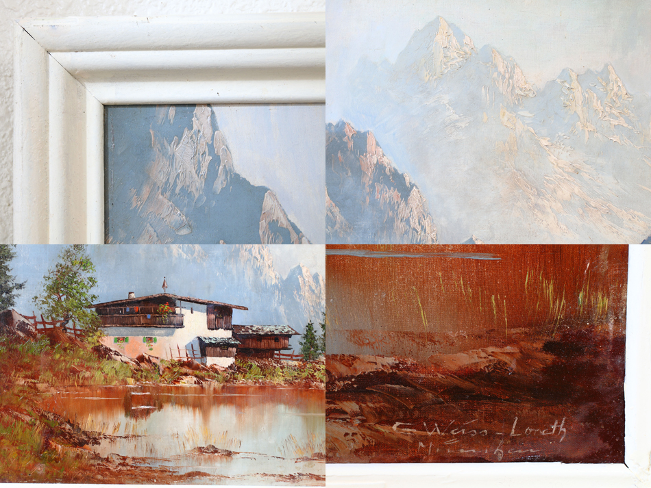 The Bavarian Alps / Oil Painting