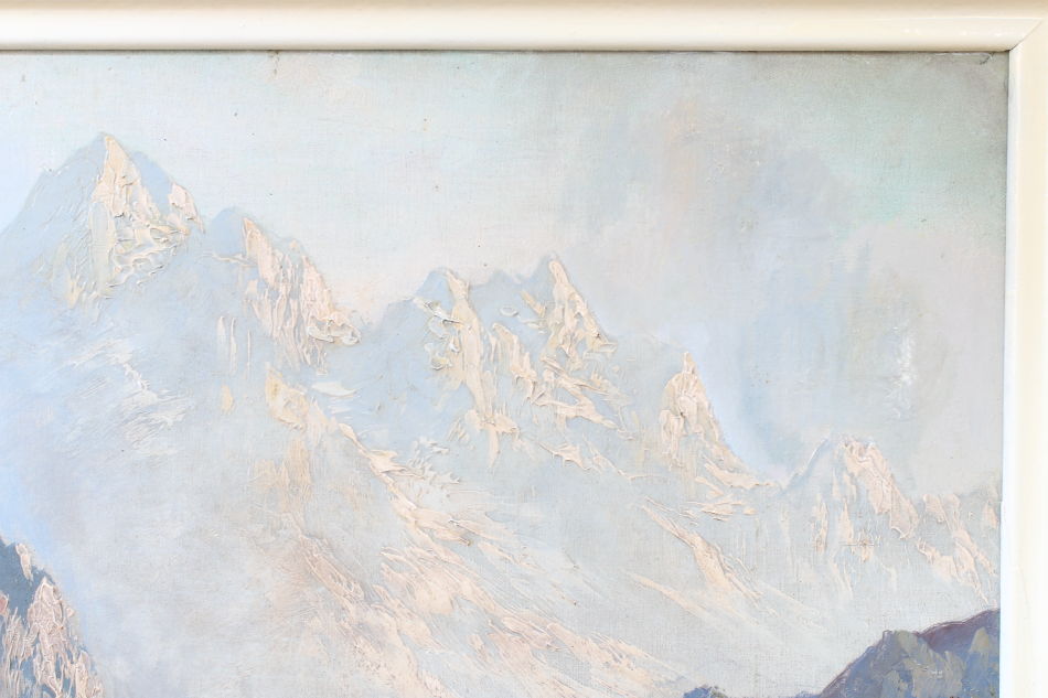 The Bavarian Alps / Oil Painting